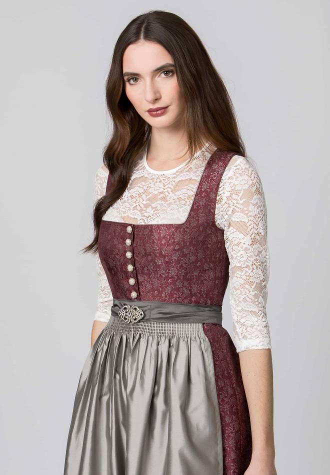 Stockerpoint Dirndl Leonora bordeaux 32 Verkauf