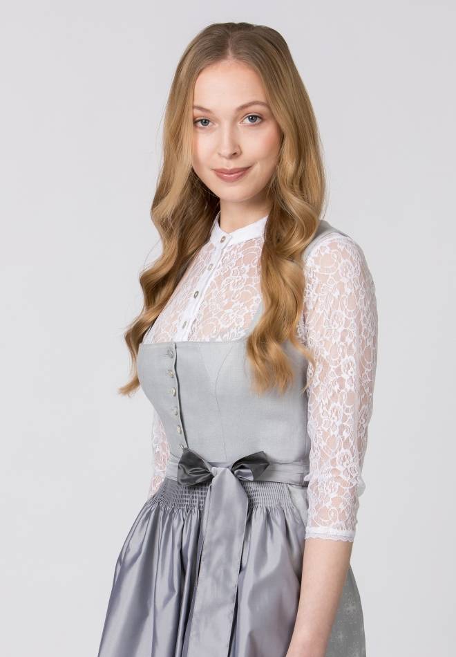 Stockerpoint Dirndl Audrey hellgrau 34 im Angebot