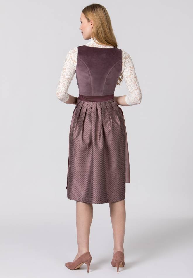 Stockerpoint Dirndl Malve aubergine 44 Fabrikverkauf
