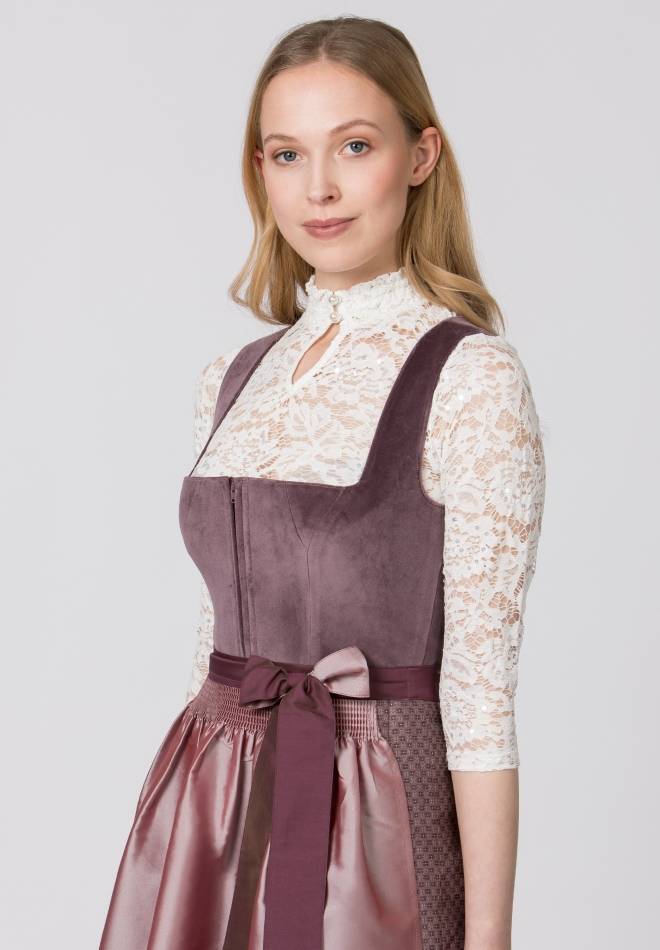 Stockerpoint Dirndl Malve aubergine 44 Fabrikverkauf