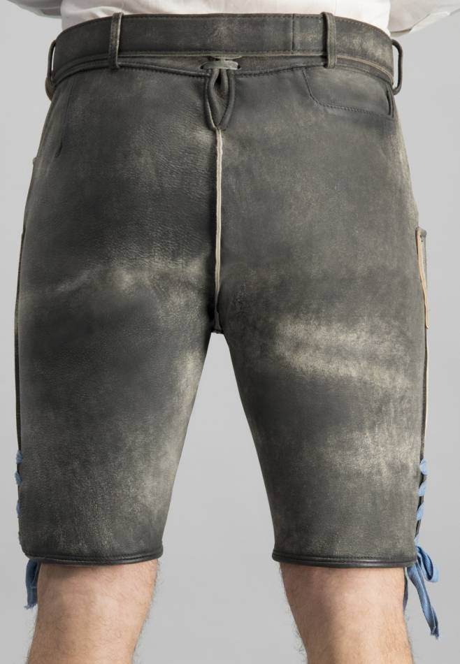 Stockerpoint Hose Bayern Bua grau antik gespeckt 42 zollfrei