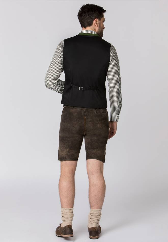 Stockerpoint Lederhose Bertl braun gespeckt 44 im Angebot