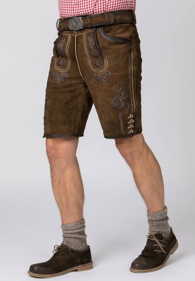 Stockerpoint Lederhose Bertl stein geäscht-natur 44 Günstiger Verkauf