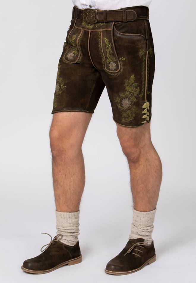 Stockerpoint Hose Hubert dunkelbraun-grün 46 Online