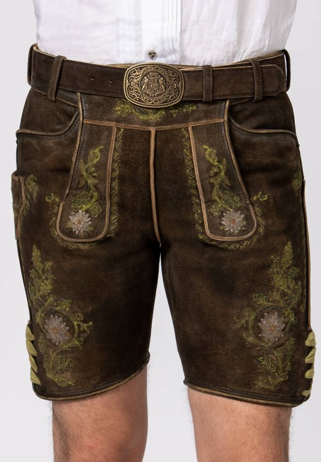 Stockerpoint Hose Hubert dunkelbraun-grün 46 Online