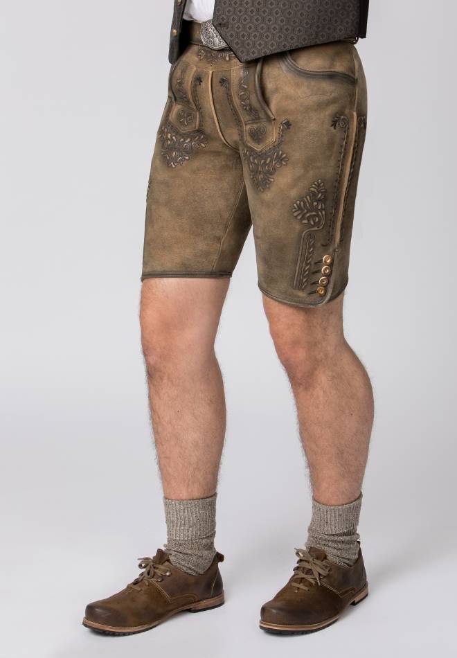 Stockerpoint Lederhose Artur ahorn gespeckt 44 Günstiger Verkauf