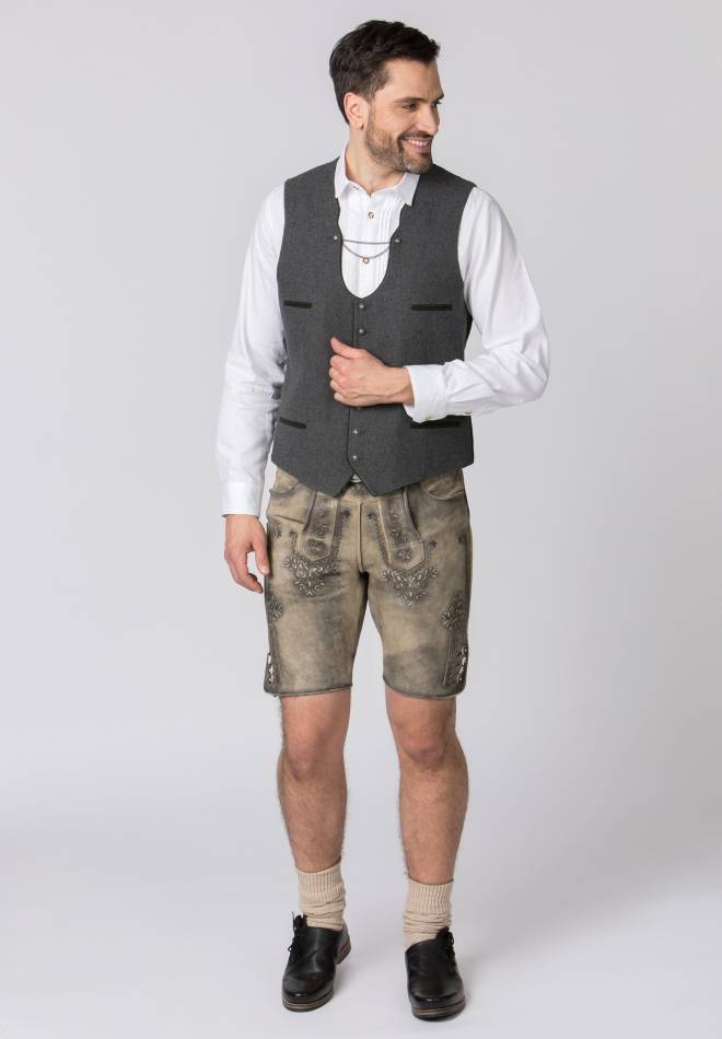 Stockerpoint Lederhose Artur buche gespeckt 44