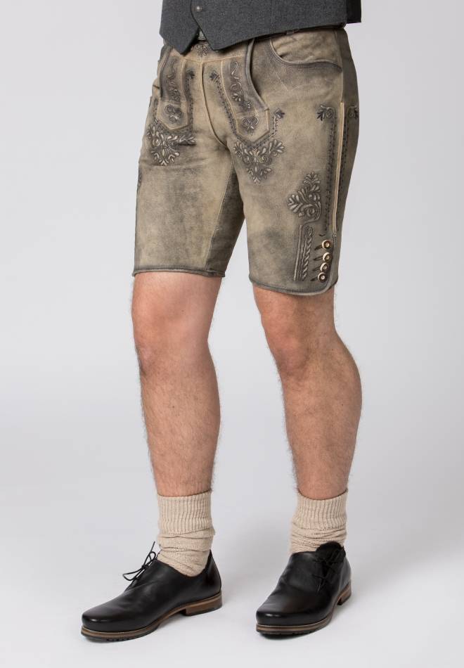 Stockerpoint Lederhose Artur buche gespeckt 44 Fabrikverkauf