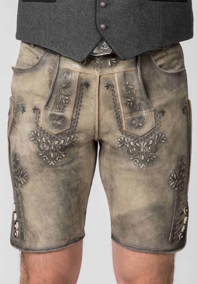 Stockerpoint Lederhose Artur buche gespeckt 44 Fabrikverkauf