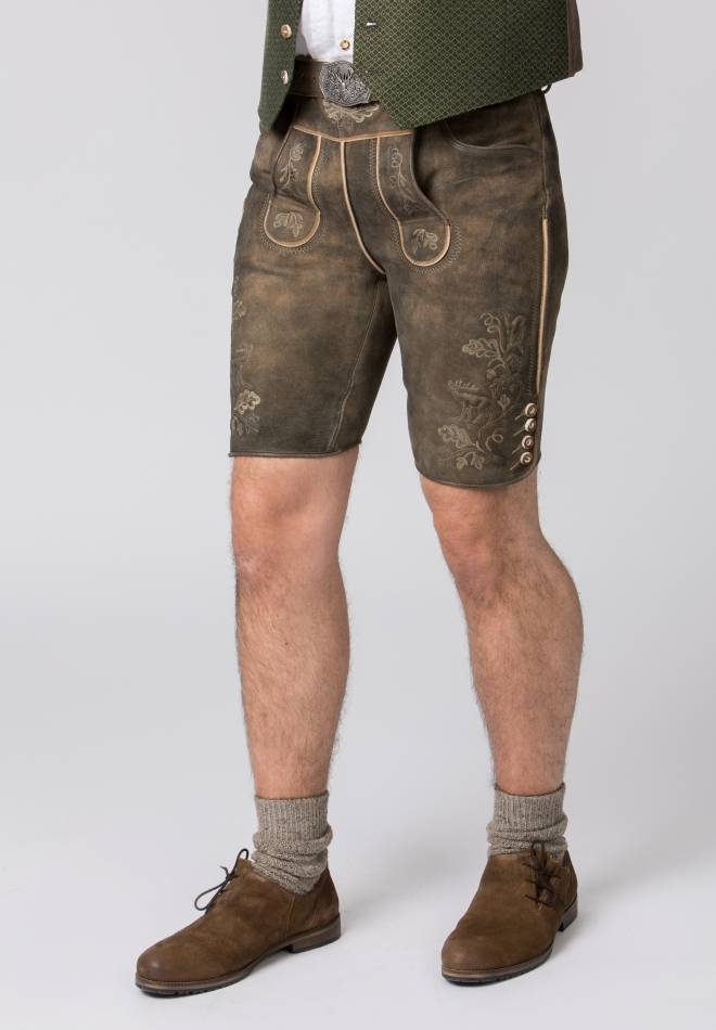 Stockerpoint Lederhose Bastian kiesel gespeckt 44 Angebote