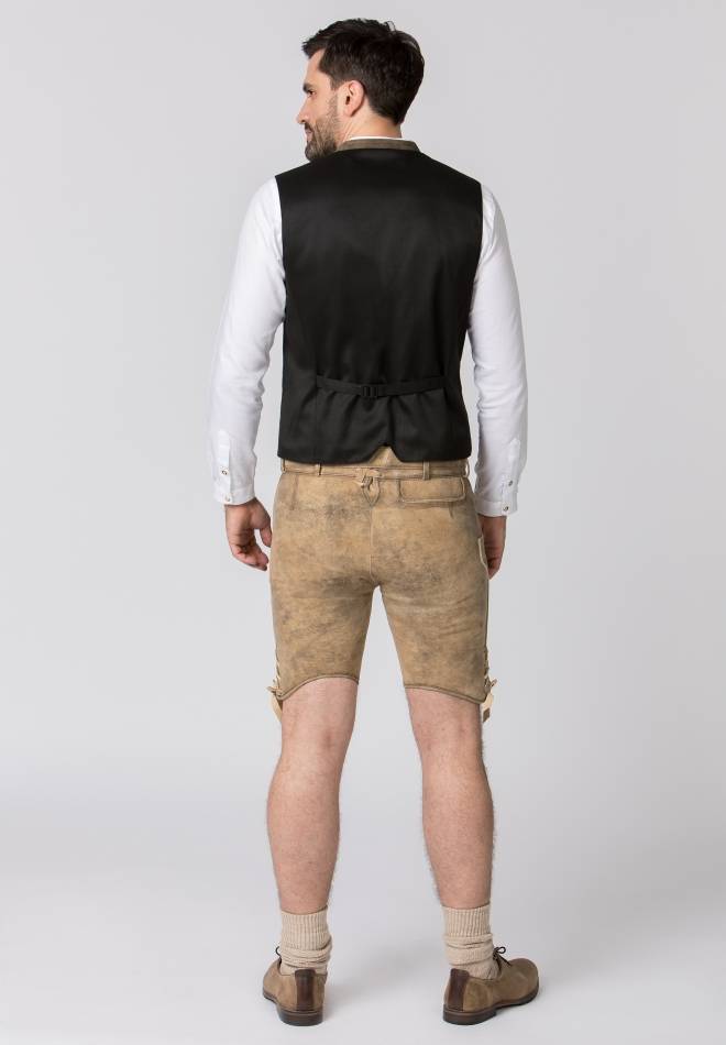 Stockerpoint Lederhose Girgl senf gespeckt-grau 44 im Angebot