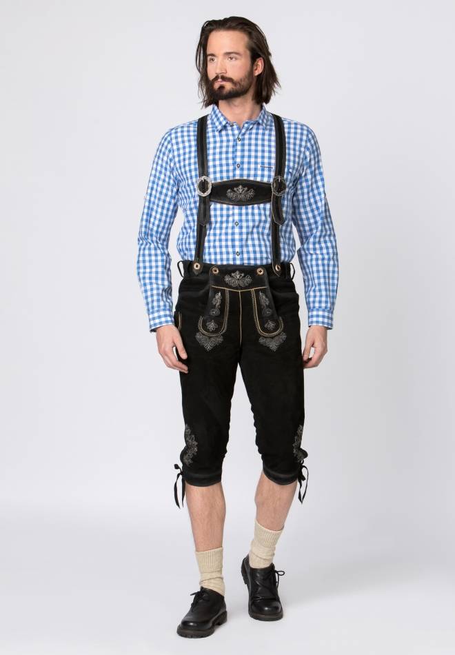 Stockerpoint Hose Justin4 schwarz gespeckt 44