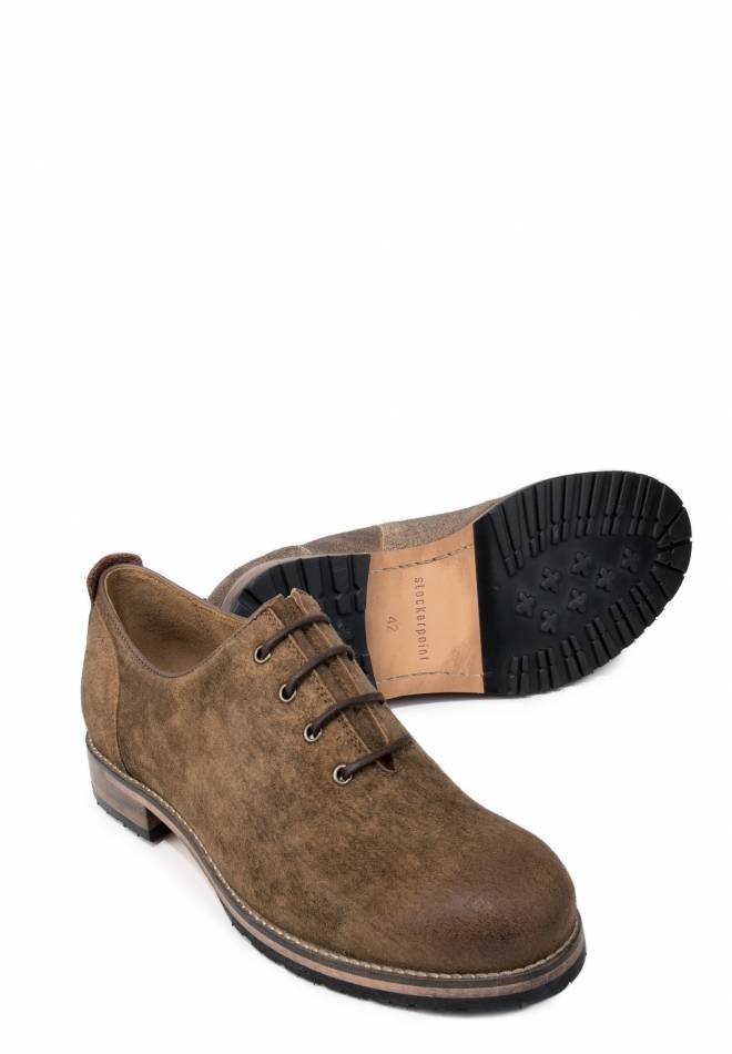 Stockerpoint Haferlschuh Caruso hellbraun gespeckt 41