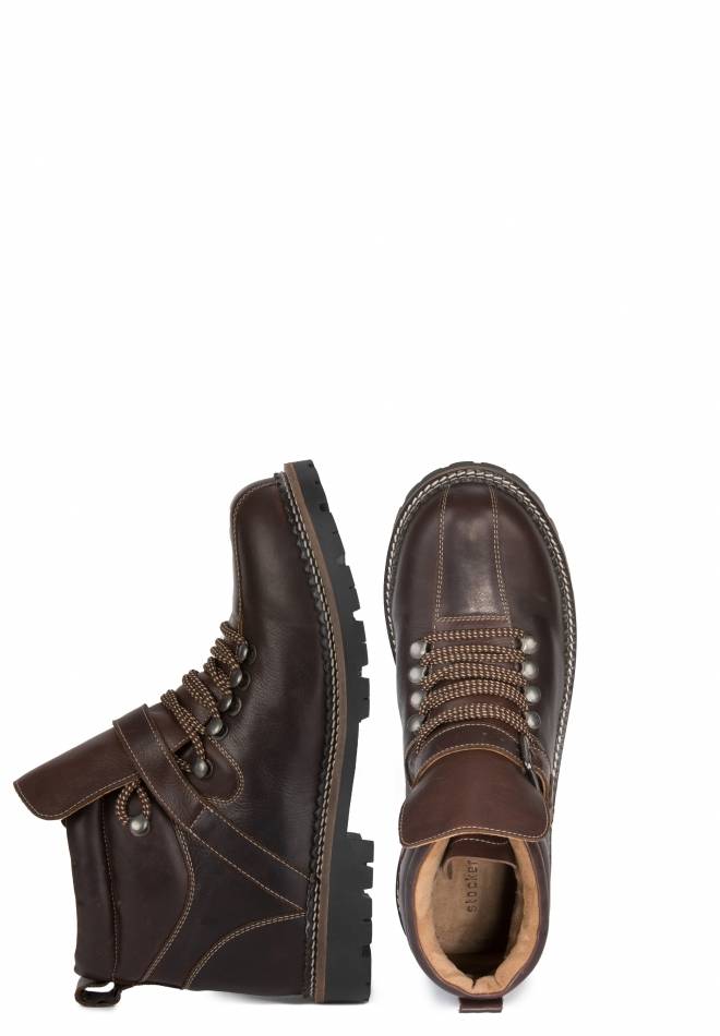 Stockerpoint Trachtenstiefel Tiago dunkelbraun gespeck 40 Online