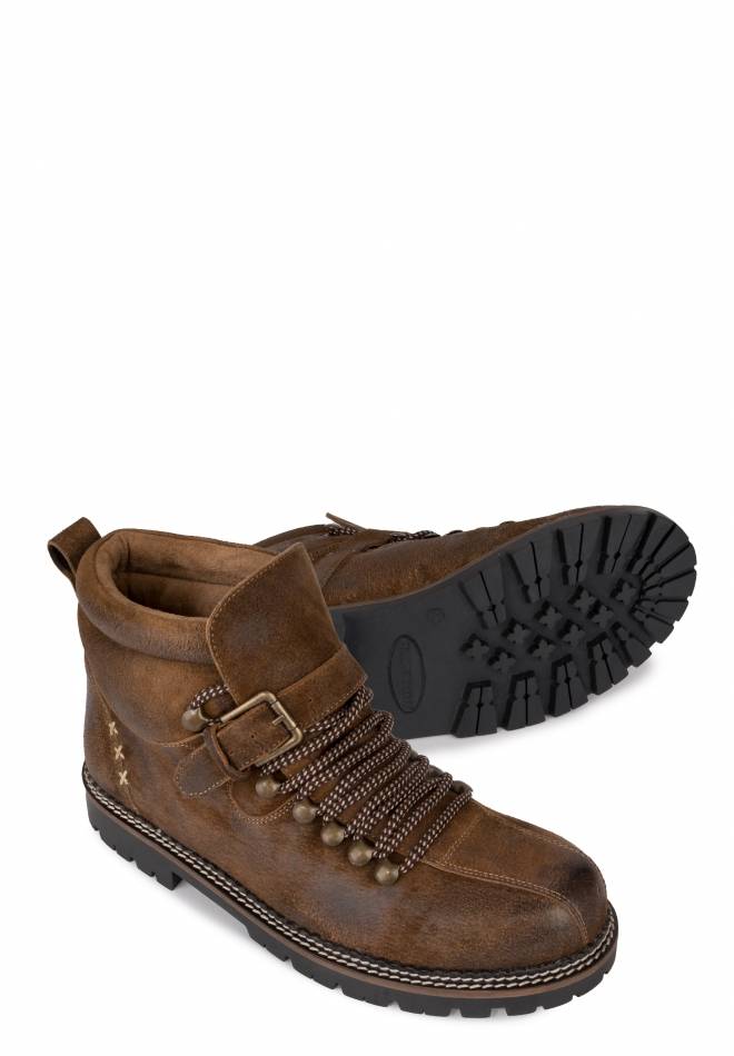 Stockerpoint Trachtenstiefel Tiago hellbraun gespeckt 40