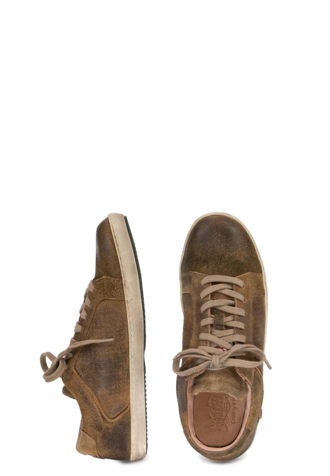Stockerpoint Trachtensneaker Drake hellbraun gespeckt 40 Auslauf