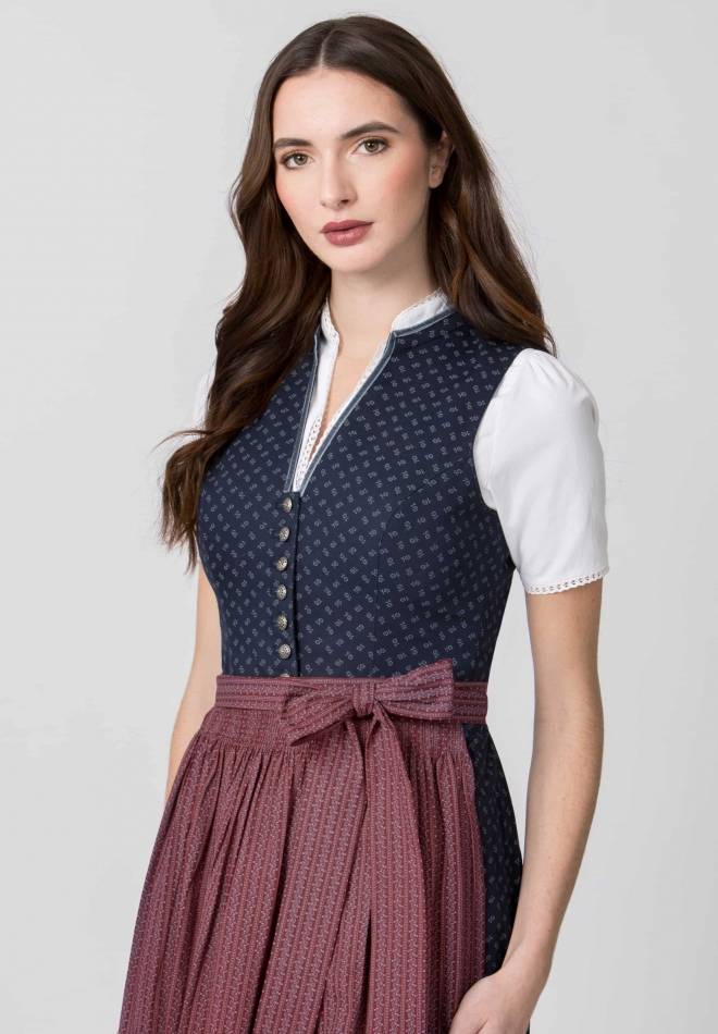 Stockerpoint Dirndl Renata dunkelblau 34 Schlussverkauf