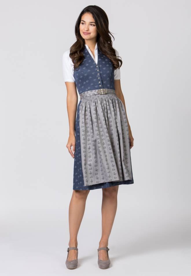 Stockerpoint Dirndl Amalie2 dunkelblau-grau 30