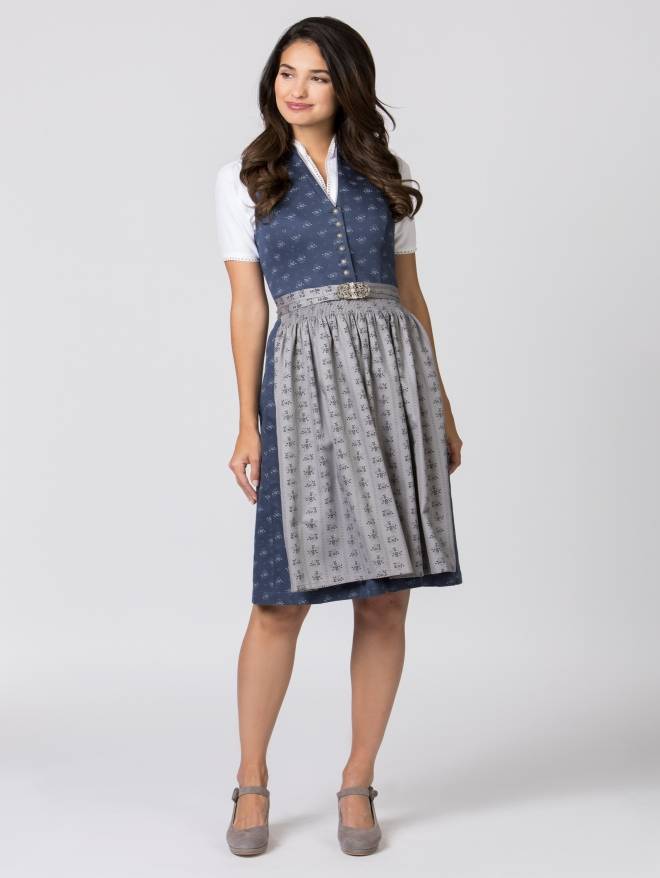 Stockerpoint Dirndl Amalie2 dunkelblau-grau 30 im Angebot