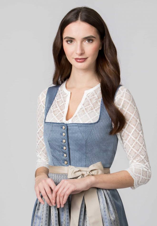 Stockerpoint Dirndl Irit rauchblau 34 Schlussverkauf