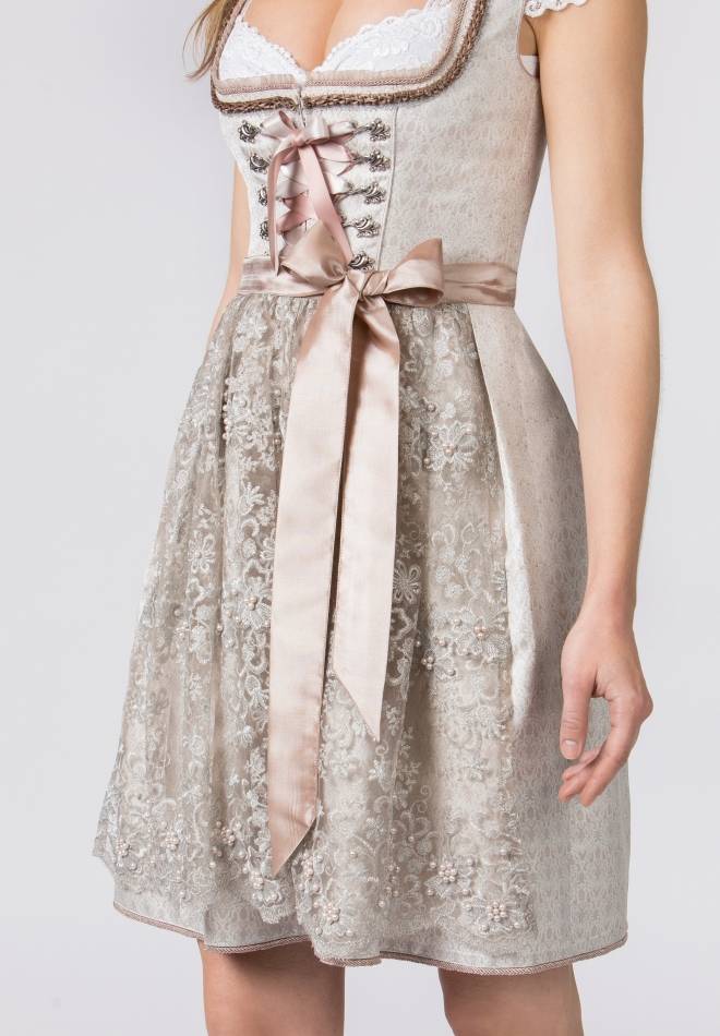 Stockerpoint Dirndl Evianne taupe 32 Fabrikverkauf