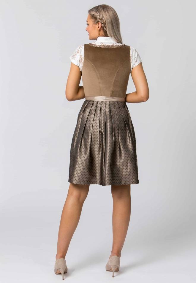 Stockerpoint Dirndl Loredana taupe 30 Auslauf