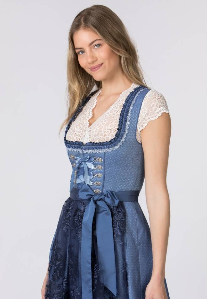 Stockerpoint Dirndl Beliva blau 32 Günstiger Verkauf