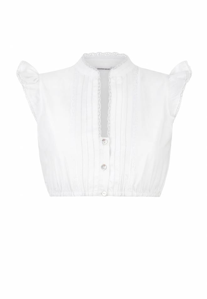 Stockerpoint Dirndlbluse Satine weiss 30