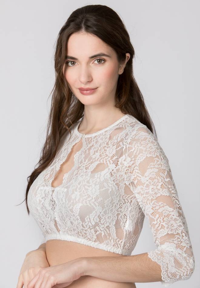 Stockerpoint Dirndlbluse Smilla creme 34 Online Shopping