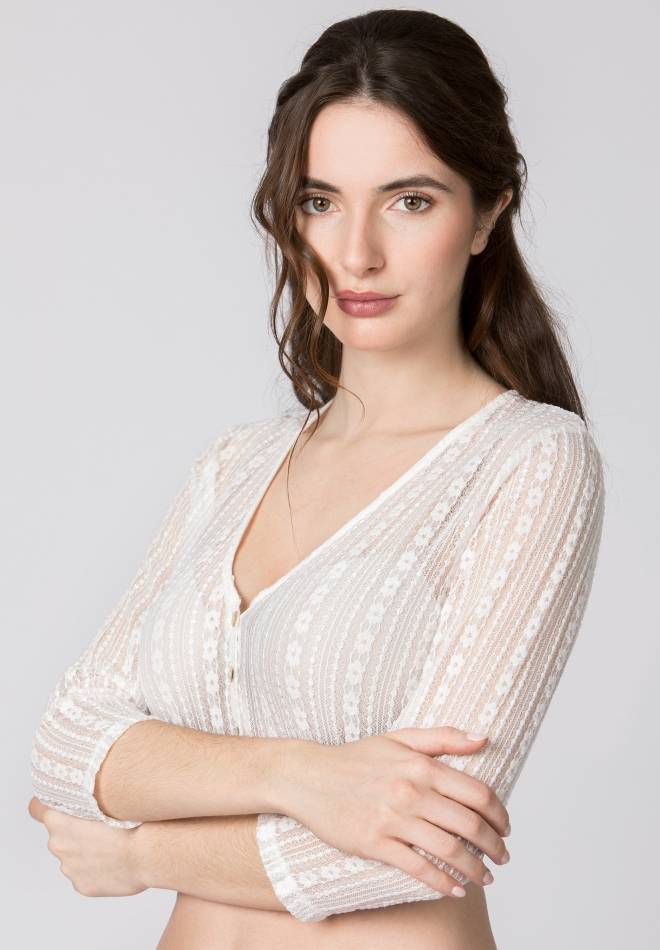 Stockerpoint Dirndlbluse Nelly creme 36 Verkauf