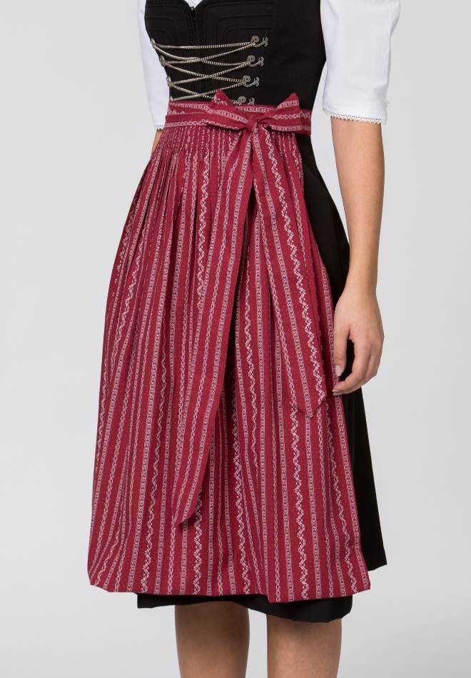 Stockerpoint Schürze Claire dunkelrot 1 (34-38) Outlet