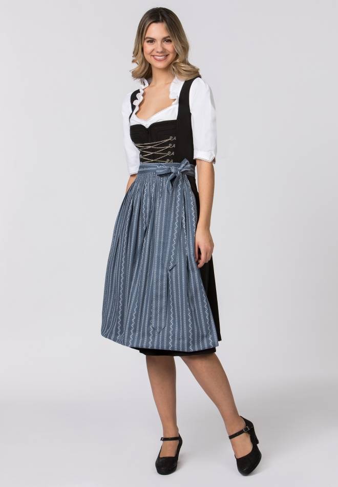 Stockerpoint Schürze Claire rauchblau 1 (34-38)