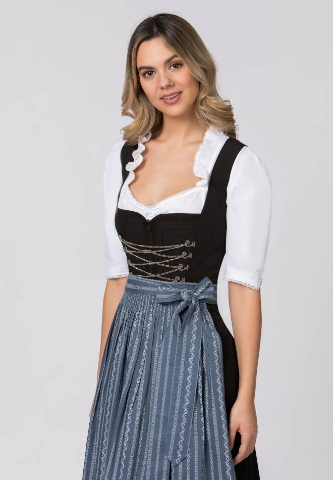 Stockerpoint Schürze Claire rauchblau 1 (34-38) Auslauf