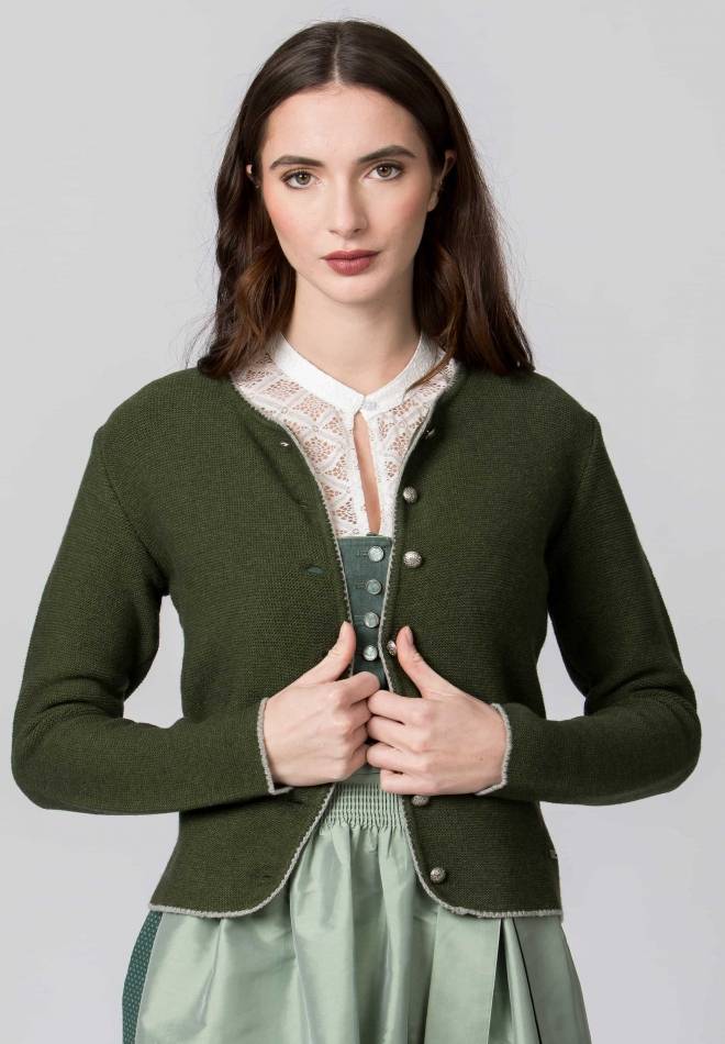 Stockerpoint Jacke Marissa moosgrün-grau 34 Outlet