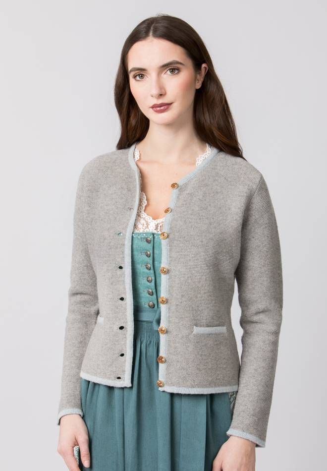 Stockerpoint Jacke Caro grau-hellblau 34 im Angebot