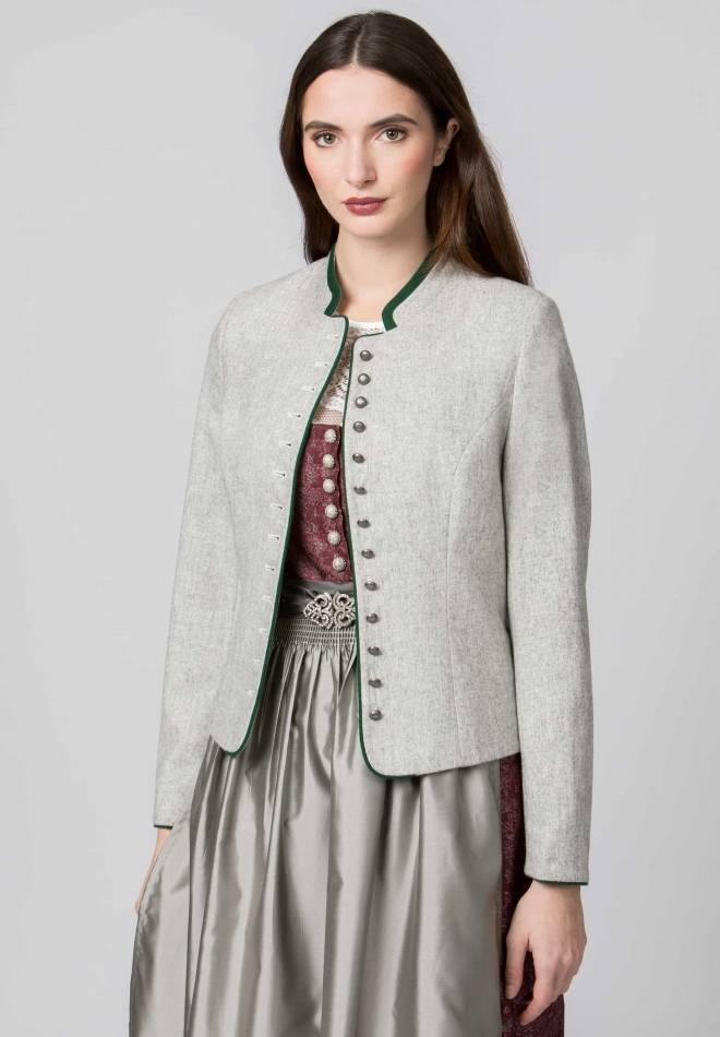 Stockerpoint Jacke Elisabeth hellgrau-grün 36 Auslauf