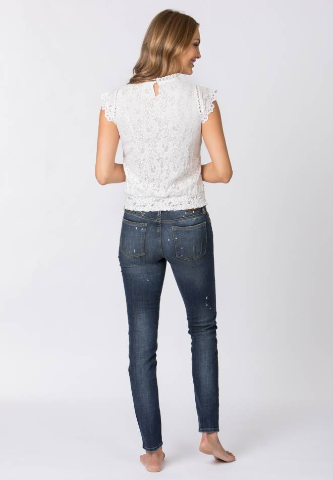 Stockerpoint Bluse Isa weiss 34 Schlussverkauf