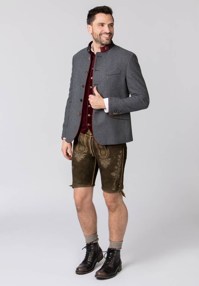 Stockerpoint Jacke Luciano stein-rot 44 Outlet