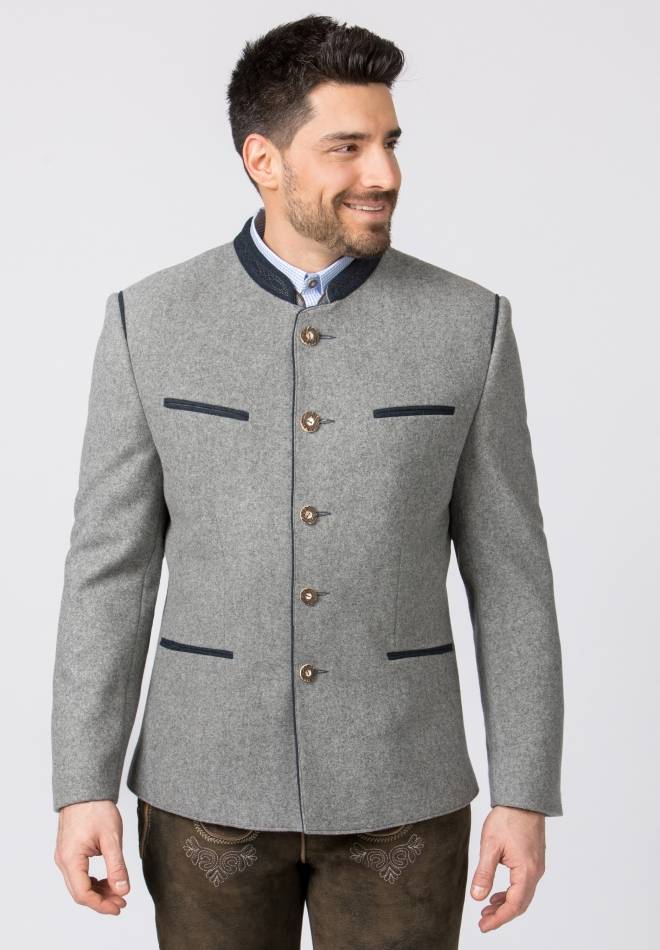 Stockerpoint Jacke Stachus hellgrau-blau 52 im Angebot