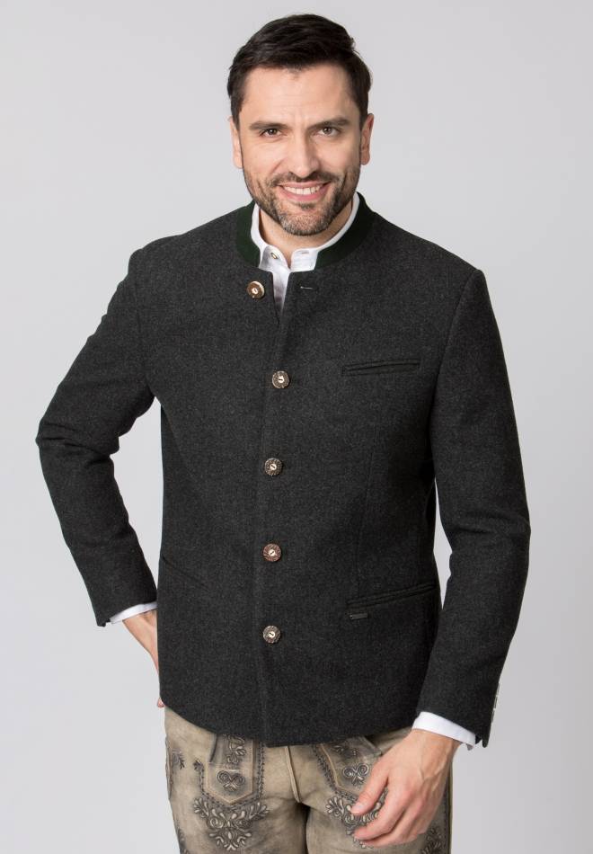 Stockerpoint Jacke Conrad anthrazit-tanne 44 Kostenlose Rückgabe