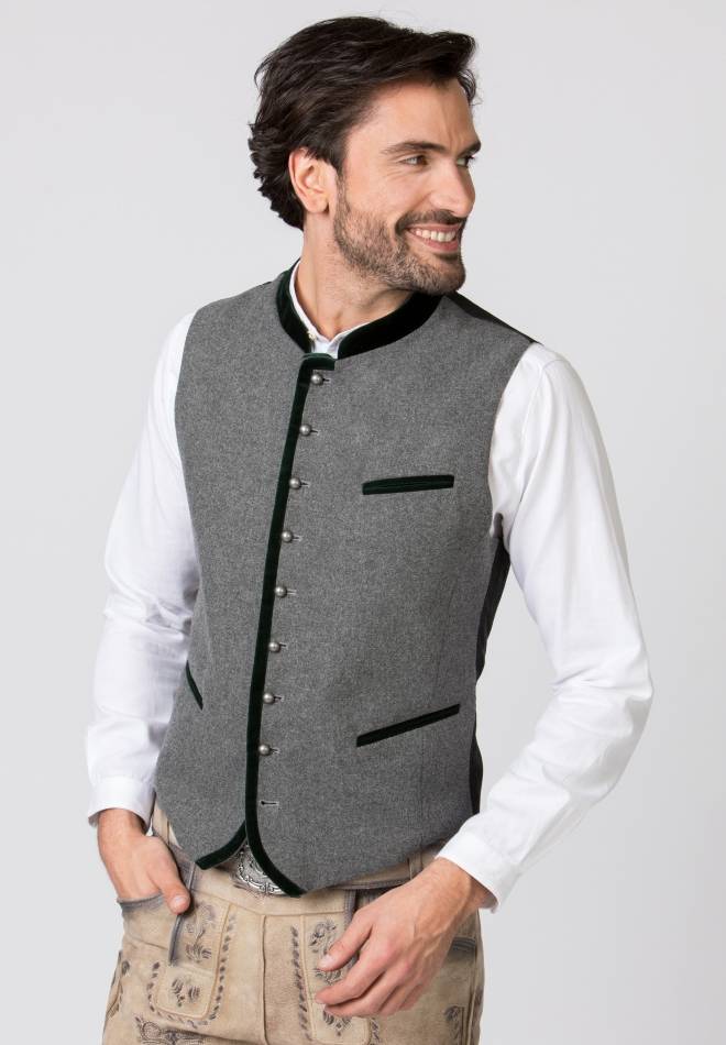 Stockerpoint Weste Alonso grau-forest 56 Outlet