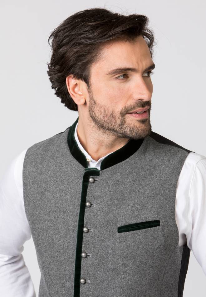 Stockerpoint Weste Alonso grau-forest 56 Outlet