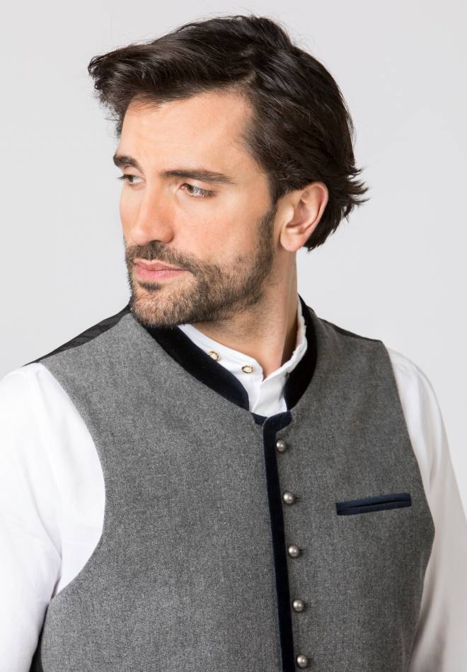 Stockerpoint Weste Alonso grau-nachtblau 46 Auslauf