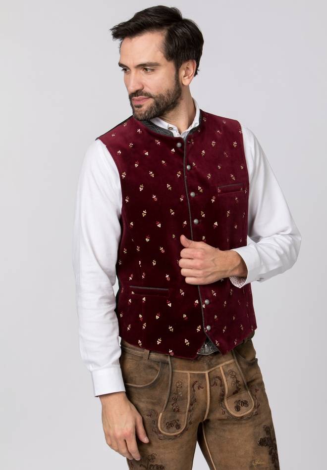 Stockerpoint Weste Vittorio bordeaux 46 im Angebot