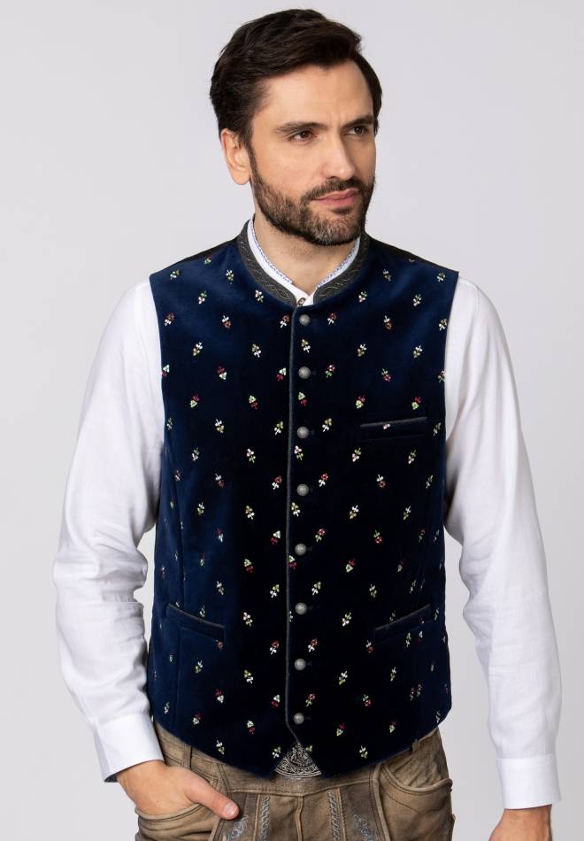 Stockerpoint Weste Vittorio indigo 54 Schlussverkauf