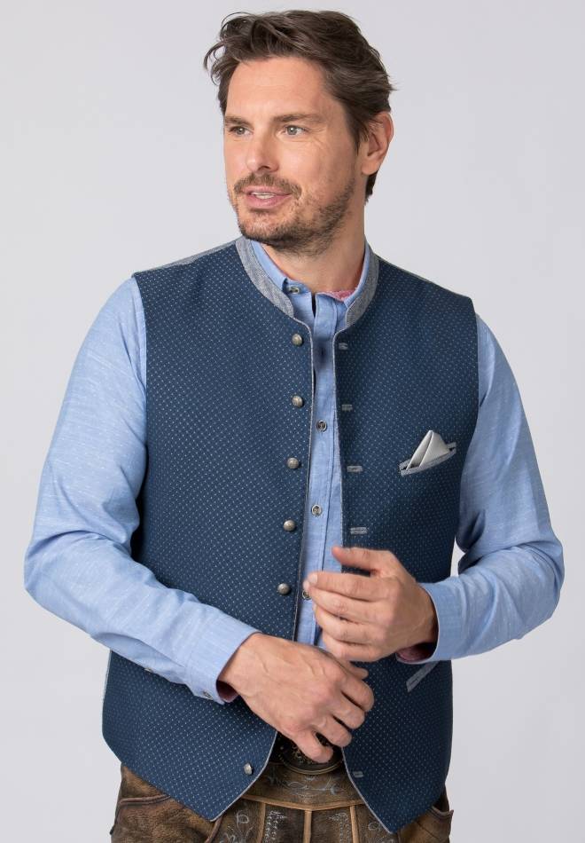 Stockerpoint Weste Markus blau 44 Auslauf