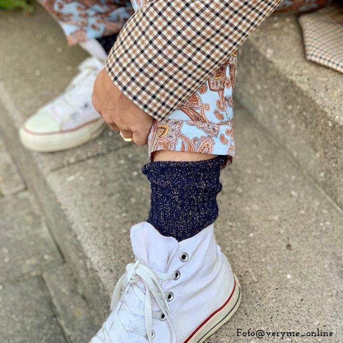 Strumpfbar Winter Sprizz marine-gold Neueste Mode