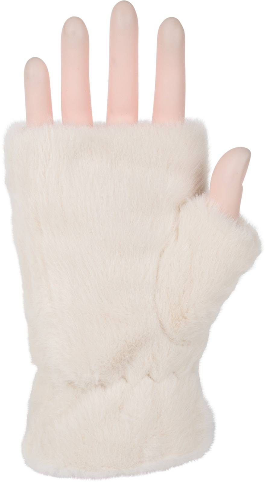 Stylebreaker Fingerlose Handschuhe Kunstfell Einfarbig Auslauf