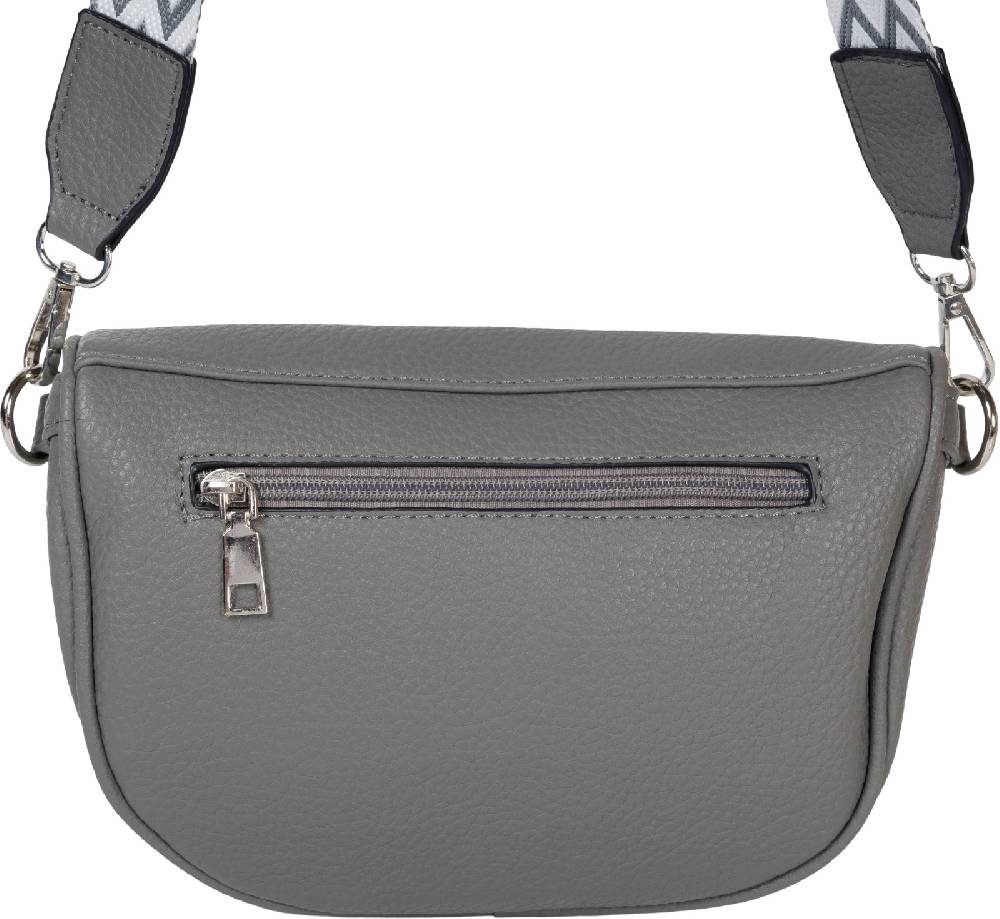 Stylebreaker Halbmond Crossbody Bag Zick-Zack Raute Fabrikverkauf