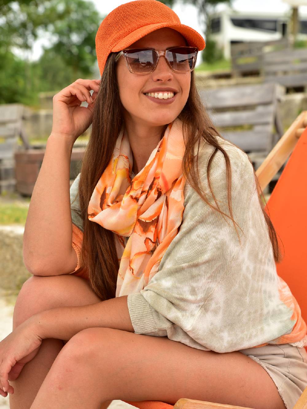 Stylebreaker Schal Marmor Muster Metallic Akzente Meist gekauft